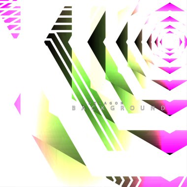 renkli altıgen soyut arka plan. Saydam vektör arka planı