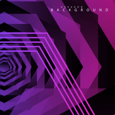 renkli altıgen soyut arka plan. Saydam vektör arka planı