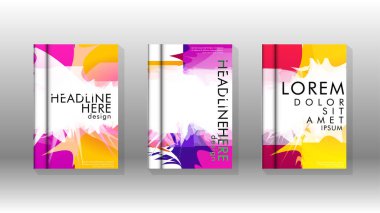 Renkli soyut sprey desenleri ile arka plan kapağı vektör tasarımı. Renk karışımı. Vektör Eps 10. Vektör çizimi