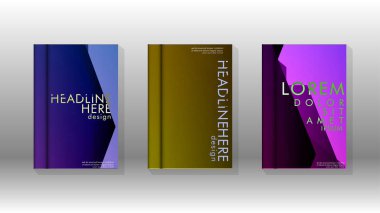 Kapak kitabı renkli altıgen soyut arka plan