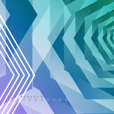 renkli altıgen soyut arka plan. Saydam vektör arka planı