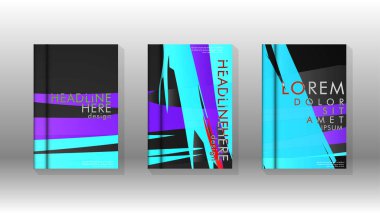 Kitap Kapağı renkli geometrik arka planlar.