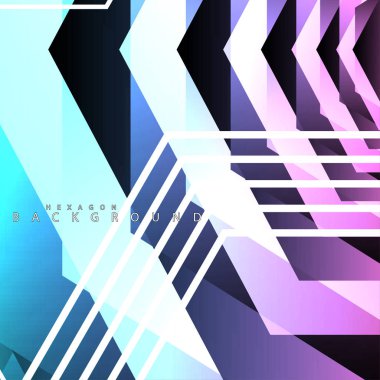renkli altıgen soyut arka plan. Saydam vektör arka planı