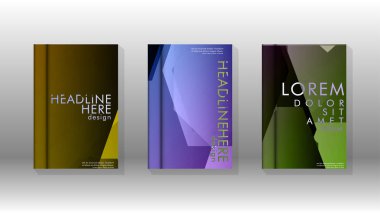 Kapak kitabı renkli altıgen soyut arka plan