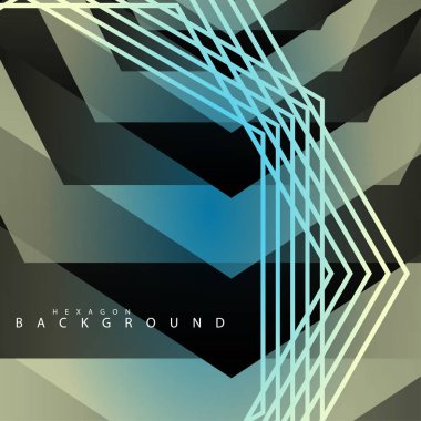 renkli altıgen soyut arka plan. Saydam vektör arka planı