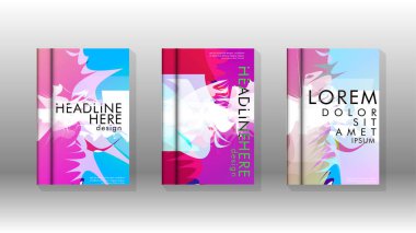 Renkli soyut sprey desenleri ile arka plan kapağı vektör tasarımı. Renk karışımı. Vektör Eps 10. Vektör çizimi