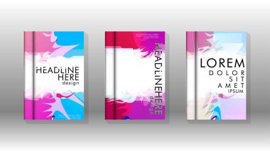 Renkli soyut sprey desenleri ile arka plan kapağı vektör tasarımı. Renk karışımı. Vektör Eps 10. Vektör çizimi