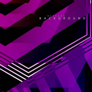 renkli altıgen soyut arka plan. Saydam vektör arka planı