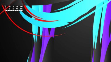 Renkli geometrik arka planlar. Basit form kompozisyonu. Eps10 vektör şablonu