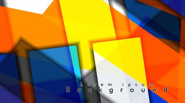 Renkli desen çizgileri ile soyut vektör arka plan tasarımı