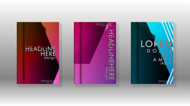 Kapak kitabı renkli altıgen soyut arka plan