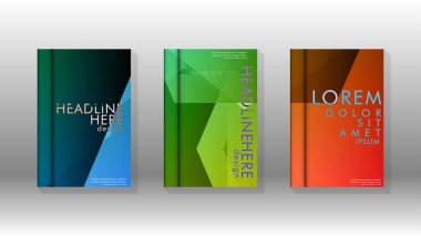 Kapak kitabı renkli altıgen soyut arka plan