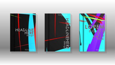 Geometrik tasarım arka planlı kapak kitabı.