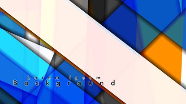 Renkli desen çizgileri ile soyut vektör arka plan tasarımı