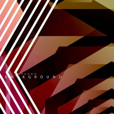 renkli altıgen soyut arka plan. Saydam vektör arka planı