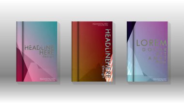 Kapak kitabı renkli altıgen soyut arka plan