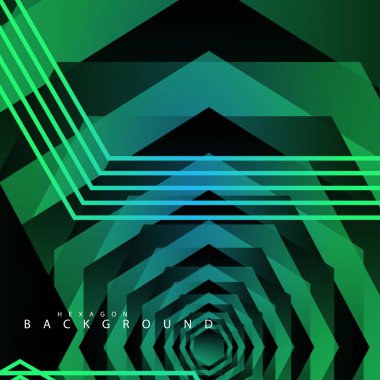 renkli altıgen soyut arka plan. Saydam vektör arka planı