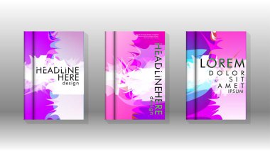 Renkli soyut sprey desenleri ile arka plan kapağı vektör tasarımı. Renk karışımı. Vektör Eps 10. Vektör çizimi