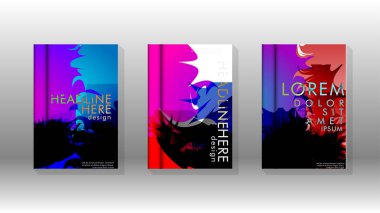 Renkli soyut sprey desenleri ile arka plan kapağı vektör tasarımı. Renk karışımı. Vektör Eps 10. Vektör çizimi