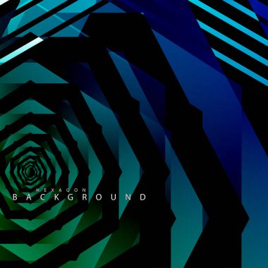 renkli altıgen soyut arka plan. Saydam vektör arka planı