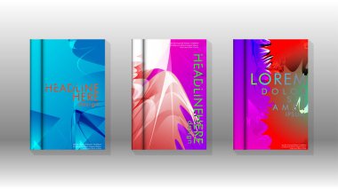 Renkli soyut sprey desenleri ile arka plan kapağı vektör tasarımı. Renk karışımı. Vektör Eps 10. Vektör çizimi