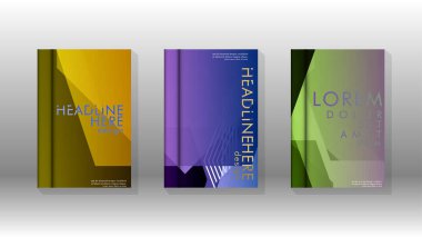 Kapak kitabı renkli altıgen soyut arka plan