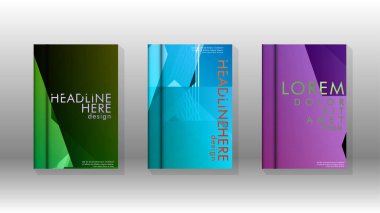 Kapak kitabı renkli altıgen soyut arka plan