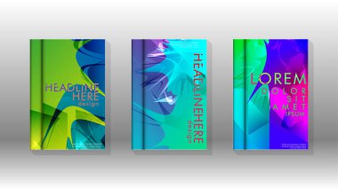 Renkli soyut sprey desenleri ile arka plan kapağı vektör tasarımı. Renk karışımı. Vektör Eps 10. Vektör çizimi