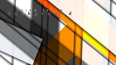 Dikdörtgen tüp elemanları vektör 3d arka plan