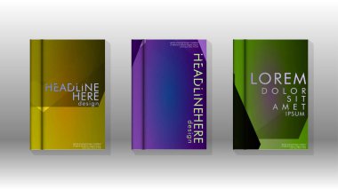 Kapak kitabı renkli altıgen soyut arka plan