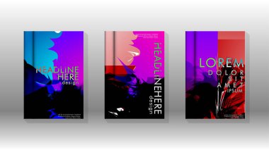 Renkli soyut sprey desenleri ile arka plan kapağı vektör tasarımı. Renk karışımı. Vektör Eps 10. Vektör çizimi