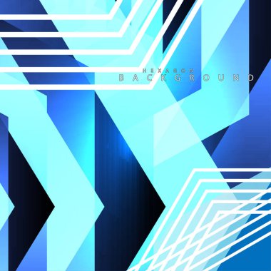 renkli altıgen soyut arka plan. Saydam vektör arka planı