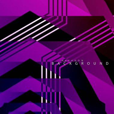 renkli altıgen soyut arka plan. Saydam vektör arka planı