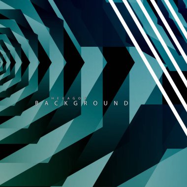 renkli altıgen soyut arka plan. Saydam vektör arka planı