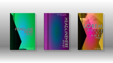 Kapak kitabı renkli altıgen soyut arka plan