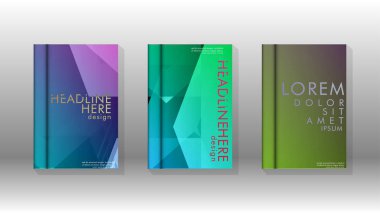 Kapak kitabı renkli altıgen soyut arka plan