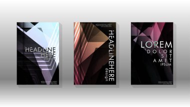 Kapak kitabı renkli altıgen soyut arka plan