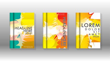 Renkli soyut sprey desenleri ile arka plan kapağı vektör tasarımı. Renk karışımı. Vektör Eps 10. Vektör çizimi