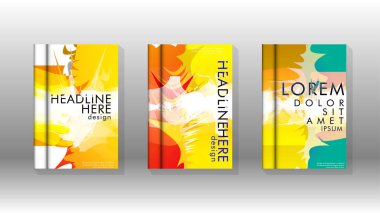 Renkli soyut sprey desenleri ile arka plan kapağı vektör tasarımı. Renk karışımı. Vektör Eps 10. Vektör çizimi