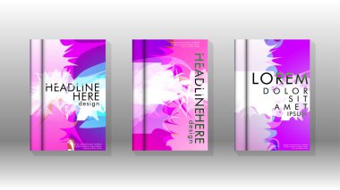 Renkli soyut sprey desenleri ile arka plan kapağı vektör tasarımı. Renk karışımı. Vektör Eps 10. Vektör çizimi