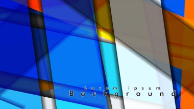 Renkli desen çizgileri ile soyut vektör arka plan tasarımı