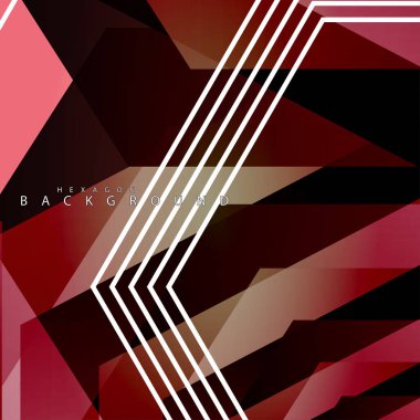 renkli altıgen soyut arka plan. Saydam vektör arka planı