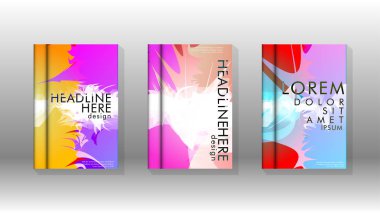 Renkli soyut sprey desenleri ile arka plan kapağı vektör tasarımı. Renk karışımı. Vektör Eps 10. Vektör çizimi