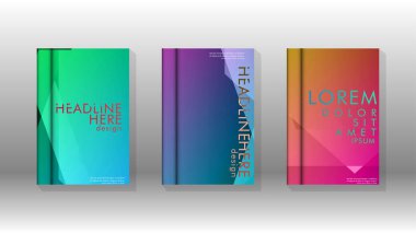 Kapak kitabı renkli altıgen soyut arka plan