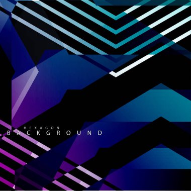 renkli altıgen soyut arka plan. Saydam vektör arka planı