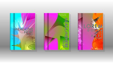 Renkli soyut sprey desenleri ile arka plan kapağı vektör tasarımı. Renk karışımı. Vektör Eps 10. Vektör çizimi