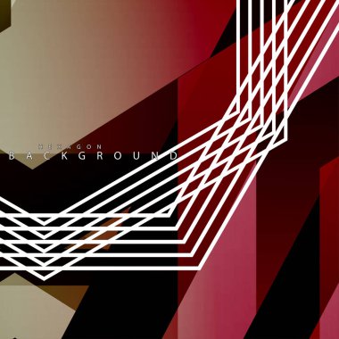 renkli altıgen soyut arka plan. Saydam vektör arka planı