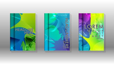 Renkli soyut sprey desenleri ile arka plan kapağı vektör tasarımı. Renk karışımı. Vektör Eps 10. Vektör çizimi