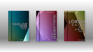 Kapak kitabı renkli altıgen soyut arka plan