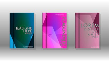 Kapak kitabı renkli altıgen soyut arka plan